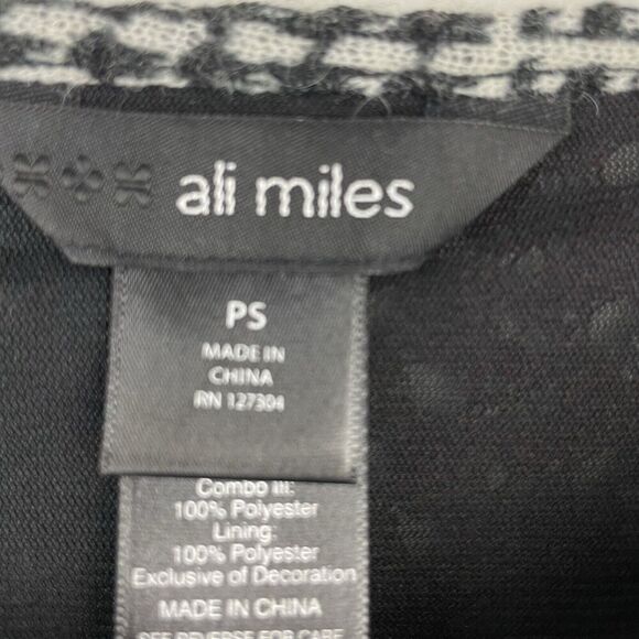 Ali Miles Tunic Top Womens Small Boho Stretch Mixed Knit Textured Art To Wear - Picture 3 of 6